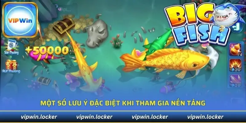 Một số lưu ý đặc biệt khi tham gia bắn cá vàng VIPWIN